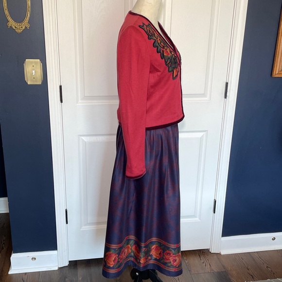 Vintage Miss O by Oscar de la Renta Midi Jacket & Skirt Set Size 6 - Picture 5 of 13